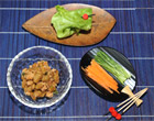 納豆肉味噌のレタス包み